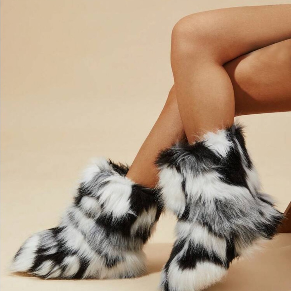 Women's Fur boots, Winter Warm, Anti-slip, Furry And Fashionable